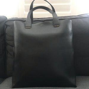 Georgio Armani black leather tote